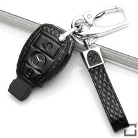 BLACK-ROSE Leder Schlüssel Cover für Mercedes-Benz Schlüssel  LEK4-M6