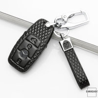 BLACK-ROSE Leder Schlüssel Cover für Mercedes-Benz Schlüssel  LEK4-M9