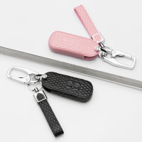 BLACK-ROSE Leder Schlüssel Cover für Mazda Schlüssel  LEK4-MZ1