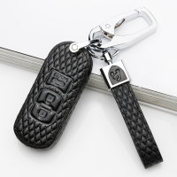 BLACK-ROSE Leder Schlüssel Cover für Mazda...