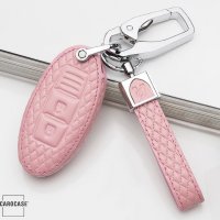 BLACK-ROSE Leder Schlüssel Cover für Nissan Schlüssel  LEK4-N5