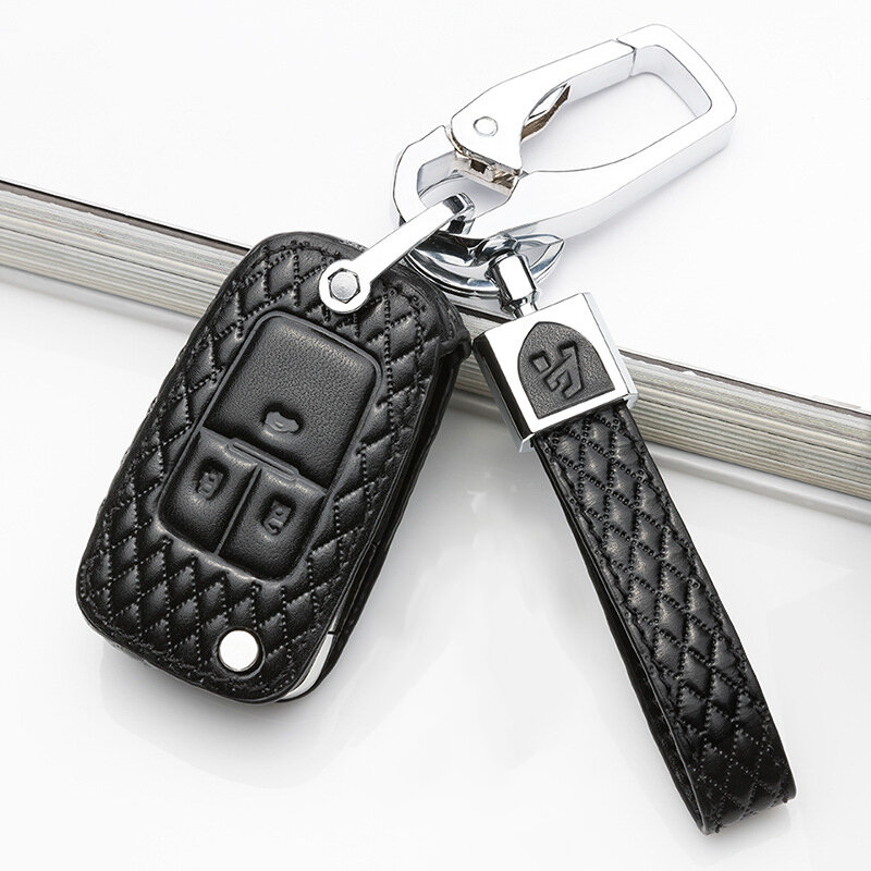 BLACK-ROSE Leder Schlüssel Cover für Opel Schlüssel  LEK4-OP6 Premium Autoschlüssel Schutzhülle - Detailansicht 2