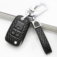 BLACK-ROSE Leder Schlüssel Cover für Opel Schlüssel  LEK4-OP6