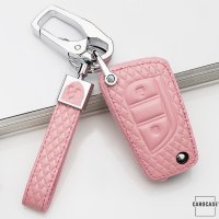 BLACK-ROSE Leder Schlüssel Cover für Toyota, Citroen, Peugeot Schlüssel  LEK4-T1