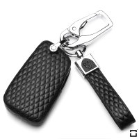 BLACK-ROSE Leder Schlüssel Cover für Volkswagen, Audi, Skoda, Seat Schlüssel  LEK4-V3