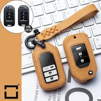 Leather key fob cover case fit for Honda H9, H10 remote key