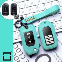 Leather key fob cover case fit for Honda H9, H10 remote key