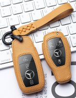 Coque de protection en cuir pour voiture Mercedes-Benz clé télécommande M9