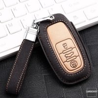 Premium leather key cover for Audi keys incl. leather...