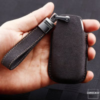 Premium Leder Schlüsselhülle / Schutzhülle (LEK59) passend für Audi Schlüssel inkl. Lederband