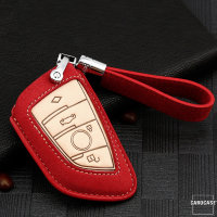 Premium leather key cover for BMW keys incl. leather...