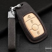 Funda protectora de cuero premium para llaves Mercedes-BenzIncluye correa de piel +  (LEK59-M9)