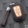 Premium Leder Schlüsselhülle / Schutzhülle (LEK59) passend für Opel, Toyota, Citroen, Peugeot Schlüssel inkl. Lederband