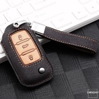 Premium leather key cover for Volkswagen, Skoda, Seat...