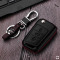 Leder Hartschalen Cover passend für Volkswagen, Audi, Skoda, Seat Schlüssel schwarz LEK48-V3