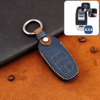 Premium Leather key fob cover case fit for Audi AX4...