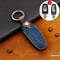 Premium Leder Cover passend für Audi Schlüssel + Anhänger  LEK60-AX7