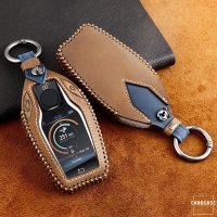Premium Leather key fob cover case fit for BMW B8 remote key