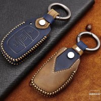 Premium Leather key fob cover case fit for Hyundai D1...