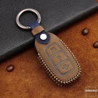 Premium Leather key fob cover case fit for Hyundai D9...