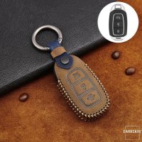 Premium Leder Cover passend für Hyundai Schlüssel + Anhänger  LEK60-D9
