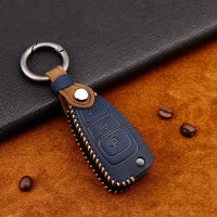 Premium Leder Cover passend für Ford Schlüssel + Anhänger  LEK60-F4