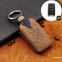 Premium Leder Cover passend für Land Rover, Jaguar Schlüssel + Anhänger  LEK60-LR1