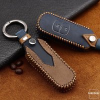 Premium Leather key fob cover case fit for Mazda MZ1...