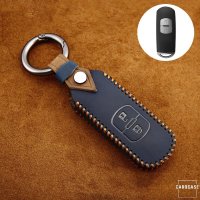 Premium Leder Cover passend für Mazda Schlüssel + Anhänger  LEK60-MZ1