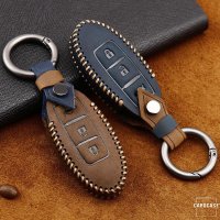 Premium Leather key fob cover case fit for Nissan N6 remote key