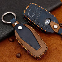 Premium Leather key fob cover case fit for Toyota T3...