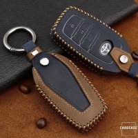 Premium Leder Cover passend für Toyota Schlüssel + Anhänger  LEK60-T4