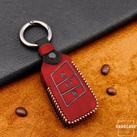 Premium Leather key fob cover case fit for Volkswagen, Skoda, Seat V4 remote key