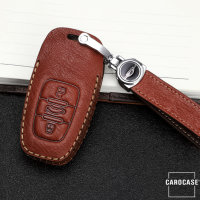 Premium Leather key fob cover case fit for Audi AX4 remote key