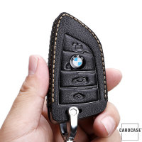 Premium Leather key fob cover case fit for BMW B6, B7...