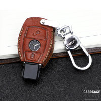 Premium Leder Schlüsseletui passend für Mercedes-Benz Schlüssel  LEK62-M6