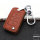 Premium Leather key fob cover case fit for Volkswagen, Skoda, Seat V8X remote key