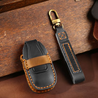 Premium leather key cover for Ford keys incl. keyring...