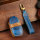 Funda protectora de cuero premium para llaves FordIncluye mosquetón + correa de piel (LEK64-F5)