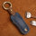 Premium leather key cover for Porsche keys including keyring (LEK65-PE2)