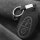Funda protectora de cuero alcantara para llaves Mercedes-Benz Incluye mosquetón + llavero (LEK69-M11)