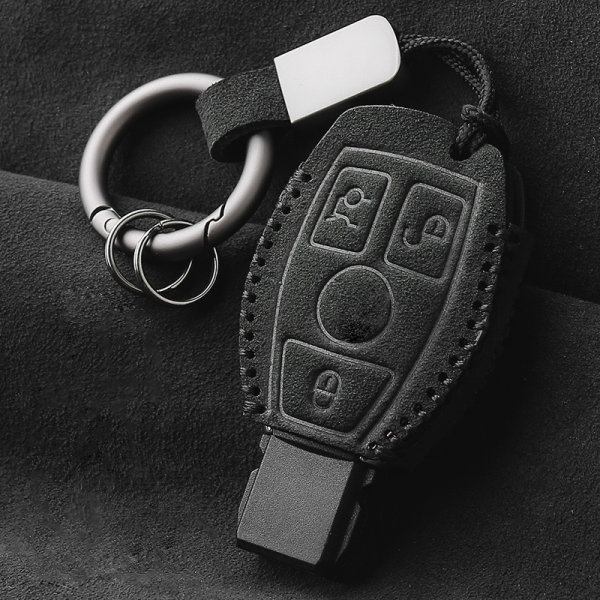 Funda protectora de cuero premium para llaves Mercedes-BenzIncluye