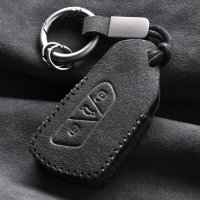 Alcantara key cover for Volkswagen, Skoda, Seat keys Incl. hook + key ring (LEK69-V11)