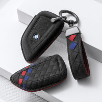 Funda protectora de cuero alcantara para llaves BMW...