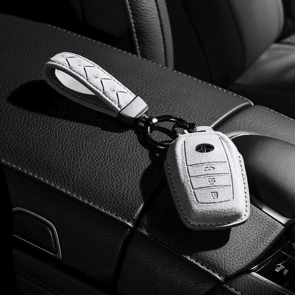 WSWJDW Leder Autoschlüssel Hülle Schlüsselbund Ring Schlüsseltasche,  passend für Toyota Highlander Land Cruiser Riez 86 Hilux Innova Fortuner  Rav4 Camry Prado,1: : Auto & Motorrad