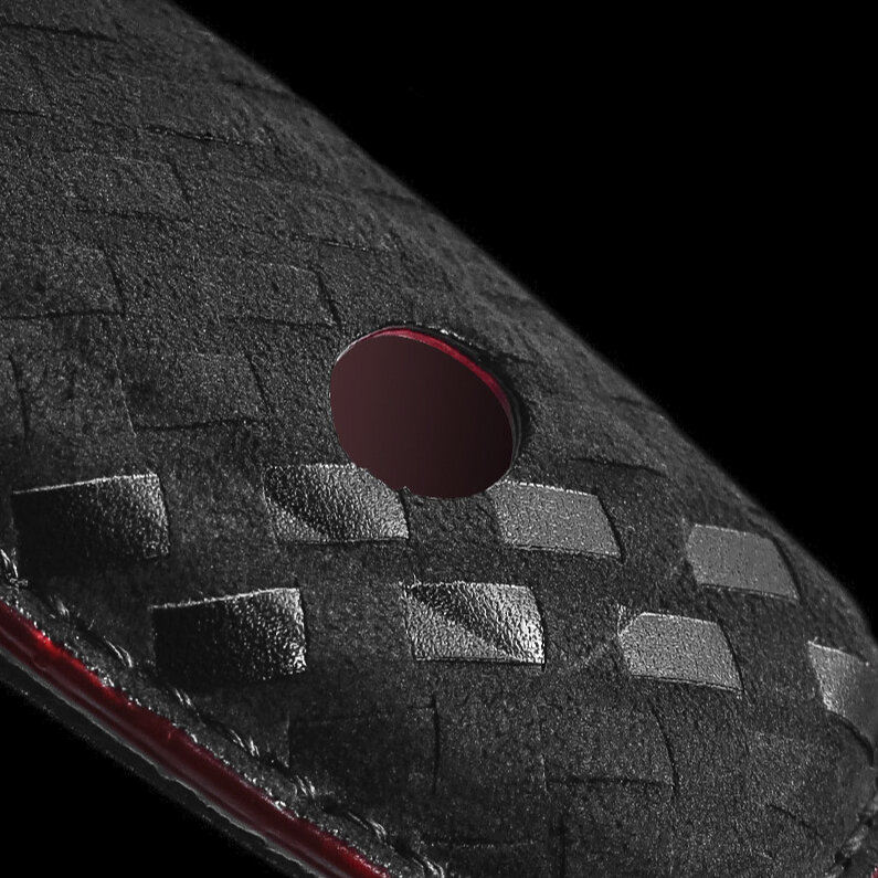Funda protectora de cuero alcantara para llaves Toyota incluye llavero (LEK72-T6)