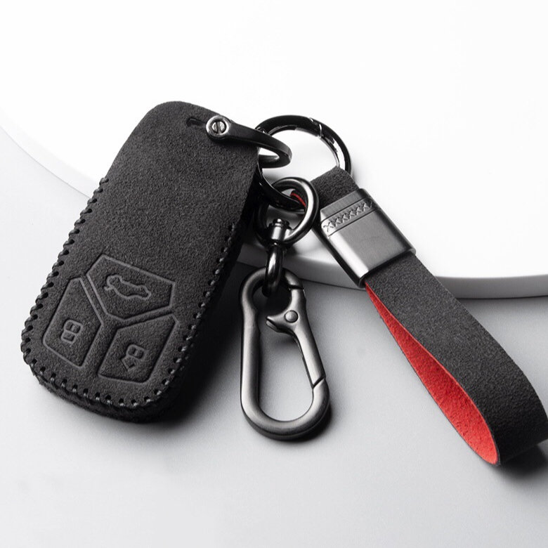 Alcantara Schlüsselhülle / Schlüsselcover (LEK76) passend für Audi