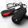 Coque de clé de voiture en cuir alcantara (LEK76) compatible avec Ford clés incl. porte-clés (alcantara) - noir