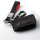 Alcantara Schlüsselhülle (LEK76) passend für Lexus Schlüssel inkl. Schlüsselanhänger - schwarz
