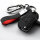 Alcantara Schlüsselhülle (LEK76) passend für Opel Schlüssel inkl. Schlüsselanhänger - schwarz